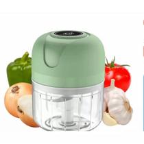 Mini Processador Triturador de Alimentos Bivolt USB Elétrico 250ML Para Legumes Alho Gengibre