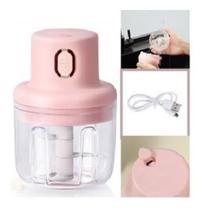 Mini Processador Triturador De Alimentos Elétrico 3 Lâminas Recarregavel