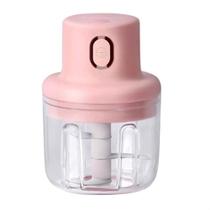 Mini Processador Triturador De Alimentos Elétrico cor de rosa Mini Processador Triturador De Alimentos Elétrico cor de rosa