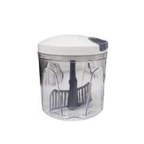 Mini Processador Triturador de Alimentos Manual Multiuso Lâmina Fatiadora e Misturadora Cortador Para Verduras Legumes S