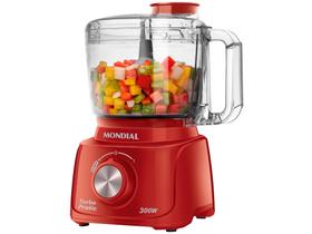 Mini Processador Triturador De Alimentos Potente Mondial Mp-16-r Vermelho