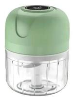Mini Processador Triturador Elétrico De Alimentos Alho 250ml Cor Transparente Transparente Mini Processador Triturador Elétrico De Alimentos Alho 250ml Cor Transparente Transparente