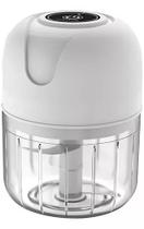 Mini Processador Triturador Elétrico Multifuncional Lâminas Aço Inox Recarregável Portátil