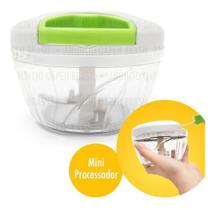 Mini Processador Triturador Manual De Alimentos - 3 Lâminas