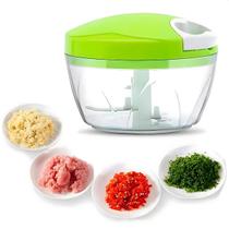 Mini Processador Triturador Manual Picador Fatiador Legumes
