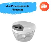 Mini Processador Triturador Mixer Manual De Alimentos 3 Lâminas Alho Cebola Temperos Mini Processador Triturador Mixer Manual De Alimentos 3 Lâminas Alho Cebola Temperos