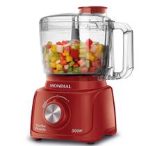 Mini Processador Turbo Pratic Mondial Vermelho 300W MP-16-R Mini Processador Turbo Pratic Mondial Vermelho 300W MP-16-R