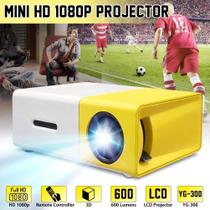 Mini Projetor 480x272 Pixels Suporta 1080P Compatível Com HDMI USB Portátil Áudio Home Media Video Player