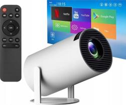 Mini projetor 4k android bluehooth wifi datashow slide - pronta entrega