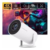 Mini Projetor 4K Android HD - Smart TV Portátil com WiFi e Bluetooth