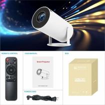 Mini projetor 4k Wifi Bluetooth Video Beam Hy300 Automatic White Color 110v e 220v Mini projetor 4k Wifi Bluetooth Video Beam Hy300 Automatic White Color 110v e 220v