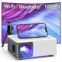 Mini projetor AKIYO WiFi Bluetooth 1080P suportado por 720P
