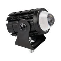Mini Projetor De Farol LED Para Motocicleta, Lente Para ATV E Scooter, Luz Auxiliar De Direção