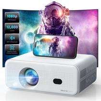 Mini Projetor Elétrico com Foco 12000L - FHD 1080P, WiFi 5G e Bluetooth