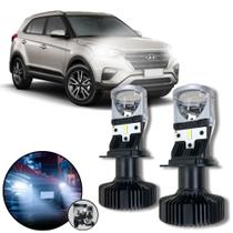 Mini Projetor Elíptico Farol Baixo Alto H4 Creta 2017 a 2022