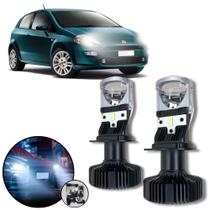Mini Projetor Elíptico Farol Baixo Alto H4 Fiat Punto
