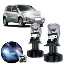 Mini Projetor Elíptico Farol Baixo Alto H4 Fiat Uno