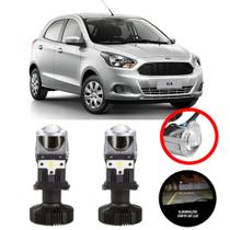 Mini Projetor Elíptico Farol Baixo Alto H4 Ford Ka