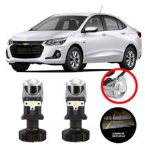 Mini Projetor Elíptico Farol Baixo Alto H4 GM Onix LT 19/24