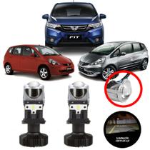 Mini Projetor Elíptico Farol Baixo Alto H4 Honda Fit
