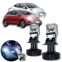 Mini Projetor Elíptico Farol Baixo Alto H4 Hyundai HB20