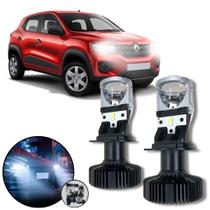 Mini Projetor Elíptico Farol Baixo Alto H4 Kwid 2017 a 2021