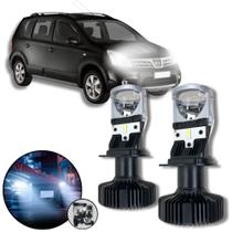 Mini Projetor Elíptico Farol Baixo Alto H4 Livina