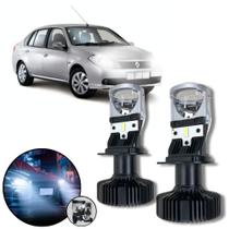 Mini Projetor Elíptico Farol Baixo Alto H4 Renault Symbol