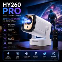 Mini Projetor Hy260 Pro Smart 4k Android 11 Wifi Bluetooth Cinema Portátil Mini Projetor Hy260 Pro Smart 4k Android 11 Wifi Bluetooth Cinema Portátil