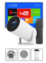 Mini Projetor Hy300 Android 4k Portátil Wi-fi Bluetooth Hdmi Usb Cinema Em Casa