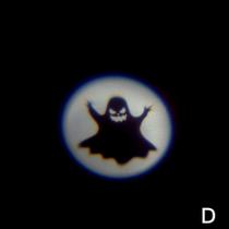Mini Projetor Led Laser Desenho de Halloween para Dedo Móveis ou Decoração I - Bruxa Caldeirão