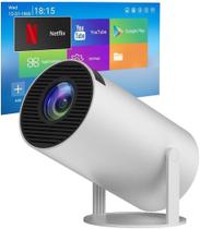 Mini Projetor Portátil 4K Android 11 WiFi 5G Bluetooth HDMI - Cinema Em Casa Com 8000 Lumens E 1080P Full HD