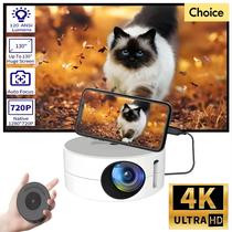 Mini Projetor Portátil 4K LED Cinema Home Theater Smart TV Beamer YT200 Laser Video Player