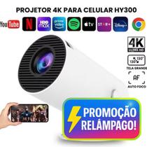 Mini Projetor Portatil 5g Wifi 6 Bluetooth 5.0 Android 11 HY300 Projetor 4K 1080 Full HD