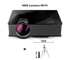 Mini Projetor Portátil Full Hd Screen Mirror Ios Android Wifi Cinema