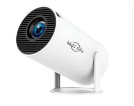 Mini Projetor Portatil HY300 5g Wifi 6 Bluetooth 5.0 Android 4K 1080 Full HD Branco Mini Projetor Portatil HY300 5g Wifi 6 Bluetooth 5.0 Android 4K 1080 Full HD Branco
