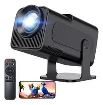 Mini Projetor Portatil Hy320 Wifi 4k 390 Ansi Android 11 Cor Preto 127/220v Lançamento 2025