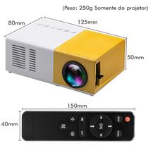 Mini Projetor Portátil Led 1080p 400-600 Lúmens Envio - WCAN
