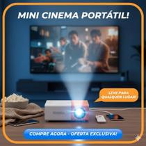 Mini Projetor Portátil LED YG-300 HDMI USB Suporte 1080p Cinema Em Casa