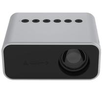 Mini projetor portátil para home theater, t500, 1920x1080p, 80 lúmens, led, hd, digital, com controle remoto e adaptador
