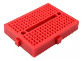 Mini Protoboard 170 Pontos - Vermelha