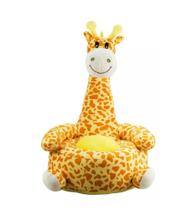 Mini Puff Girafa Em Pelúcia Animais Do Safari 64x43 Cm - Fofy Toys