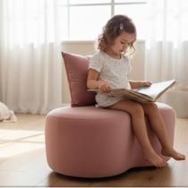 Mini Puff Infantil + Almofada Brinde Quarto Penteadeira