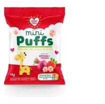 Mini Puffs Snack P/Criança Beterraba/Morango 6X15G Nhamimami