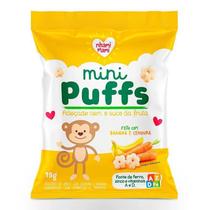 Mini Puffs Snack P/Crianças Banana E Cenoura 15G-Nhamimami Mini Puffs Snack P/Crianças Banana E Cenoura 15G-Nhamimami