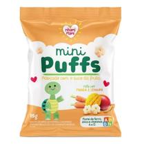 Mini Puffs Snack P/crianças Manga E Cenoura 6x15g -nhamimami Mini Puffs Snack P/crianças Manga E Cenoura 6x15g -nhamimami