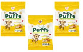 Mini Puffs Snacks Banana E Cenoura Nhami Mami 3un X 15g Mini Puffs Snacks Banana E Cenoura Nhami Mami 3un X 15g