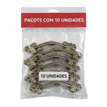 Mini Puxador Curvo Clássico 5cm Kit 10 Unidades para Caixa, Gaveta e Artesanato