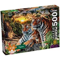 Mini Puzzle 500 peças Tigres - Grow