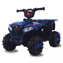 Mini Quadriciclo Azul Infantil Elétrico 6v Som e Luz